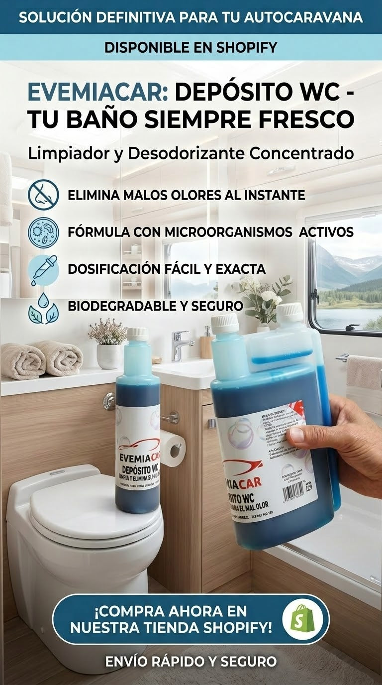 Depósito wc 18€ 1 litro con dosificador.
