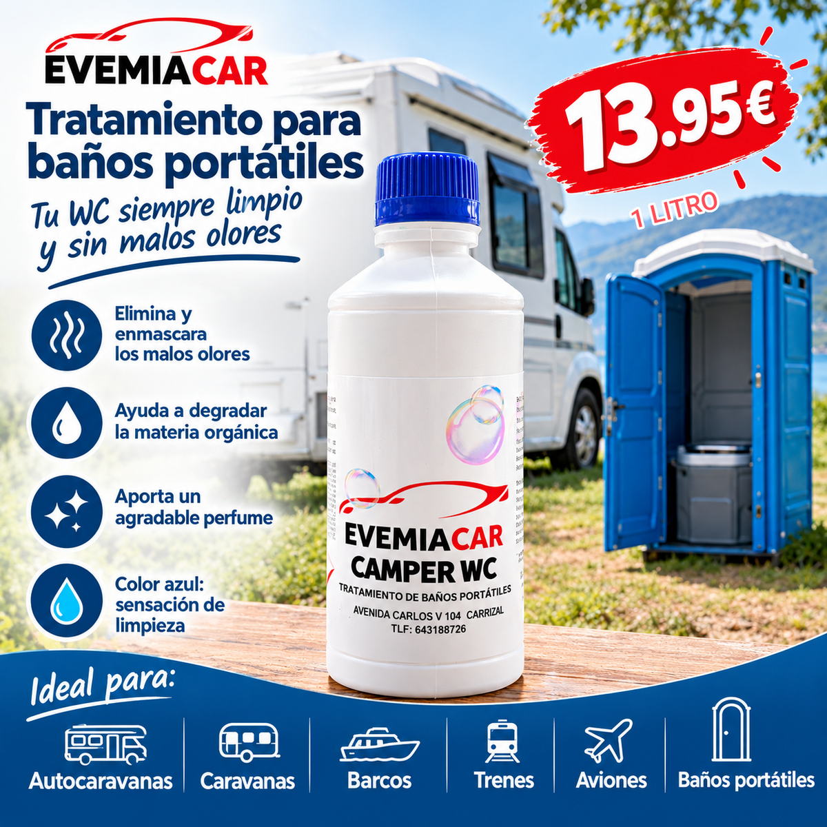 Camper WC 1L 13'95