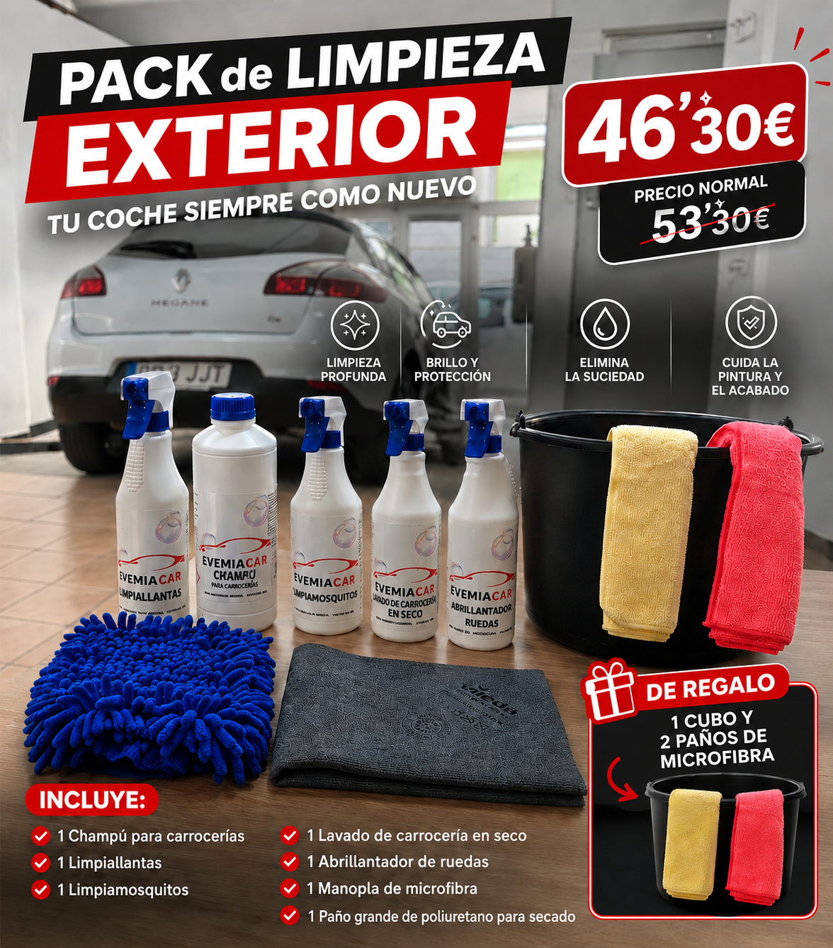 Pack Exterior de Limpieza 46'30€